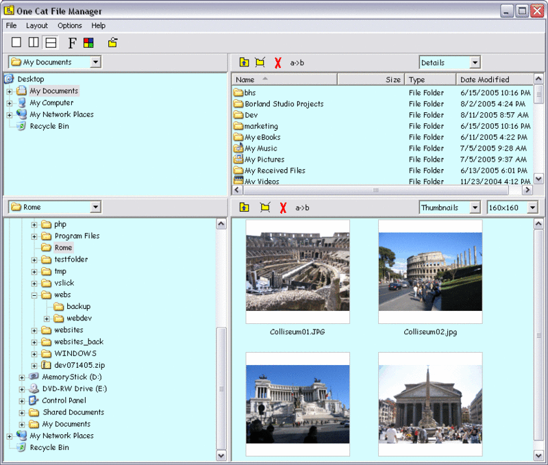 One Cat File Manager Screenshot